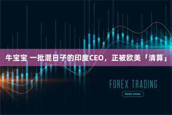 牛宝宝 一批混日子的印度CEO，正被欧美「清算」